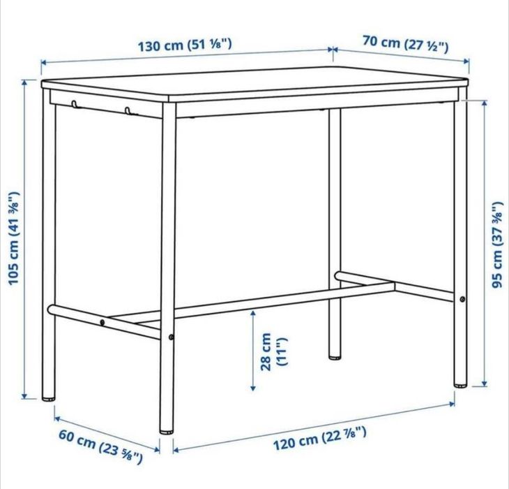 Mesa secretária/ cozinha  - High table TOMMARYD with chair