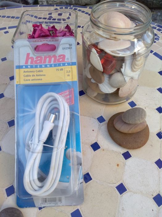 cabo de antena ainda embalado