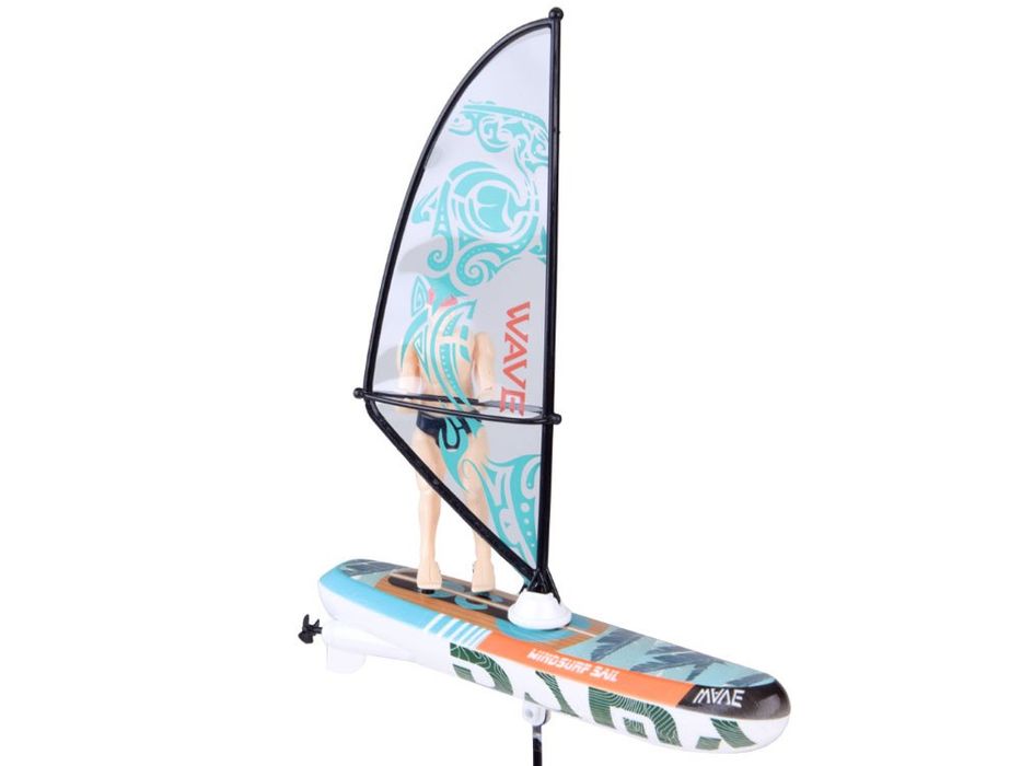 Zdalnie sterowany świecący WINDSURFER pływający na pilota