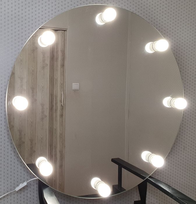 Lustro Glamor okrągłe do makijażu wizażu
