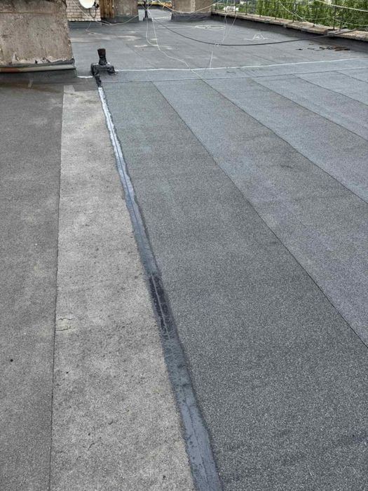 Покрівля даху рубероид . Кровля крыш. Частичные ремонты кровли. Рубиро