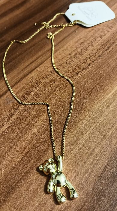 Naszyjnik miś, stal nierdzewna