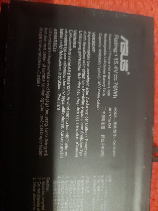 Bateria Asus de portátil