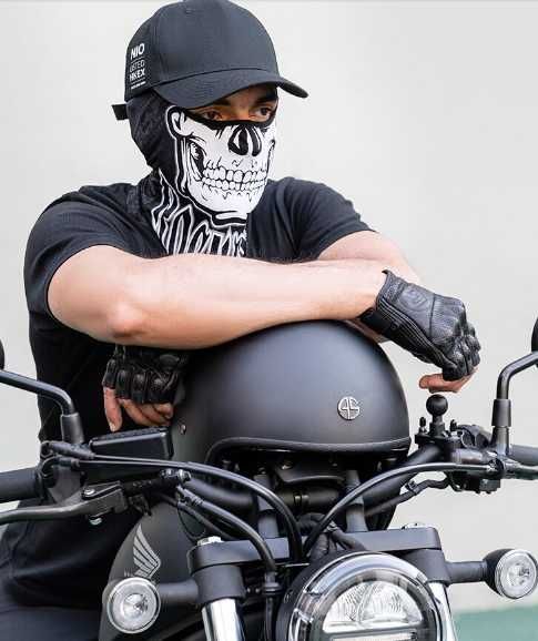 Балаклава ROCKBROS YPP077-1 з черепом Подшлемник ветрозащитный на шею