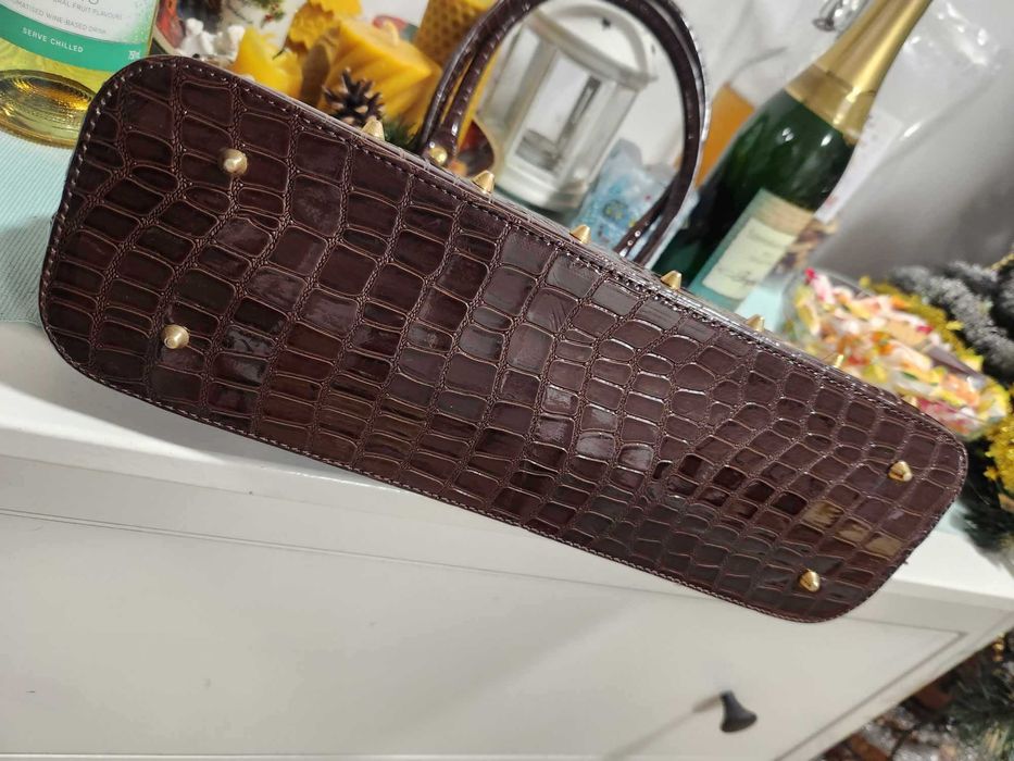 nowa torba torebka POMPOOS o wym. 37x22 cm złote cekiny diamenty