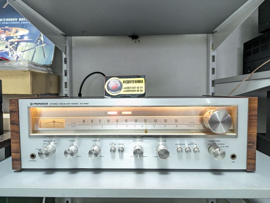 Hi-Fi Стерео ресивер Pioneer SX-550. Звук! Вес 10кг. JAPAN