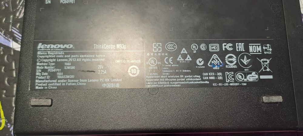 Lenovo Thinkcentre M93p tiny 16gb ramu 240gb dysk i5-4590T