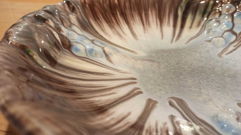 Oryginalny ceramiczny talerz, miska, 25 cm