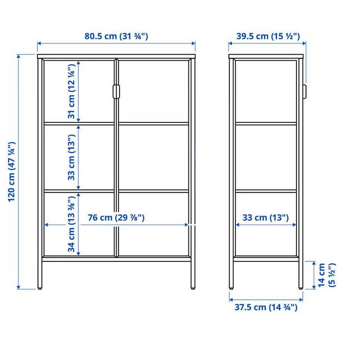 armário vitrine RUDSTA