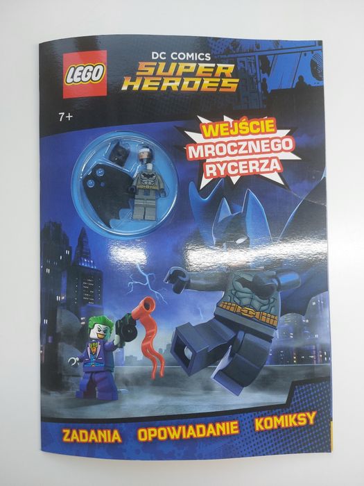 Lego DC Comics Super Heroes książka "Wejście mrocznego rycerza" z minifigurką Batman sh151