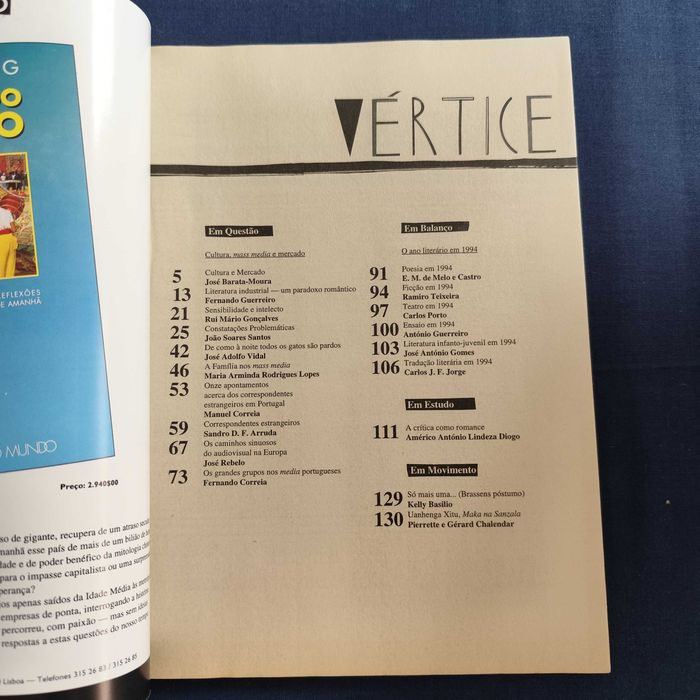 Revista Vértice 67 - Julho-Agosto 1995