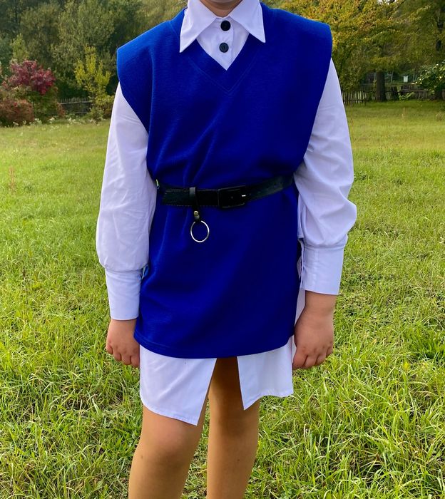 Дитяча жилетка+ сорочка на 146-152