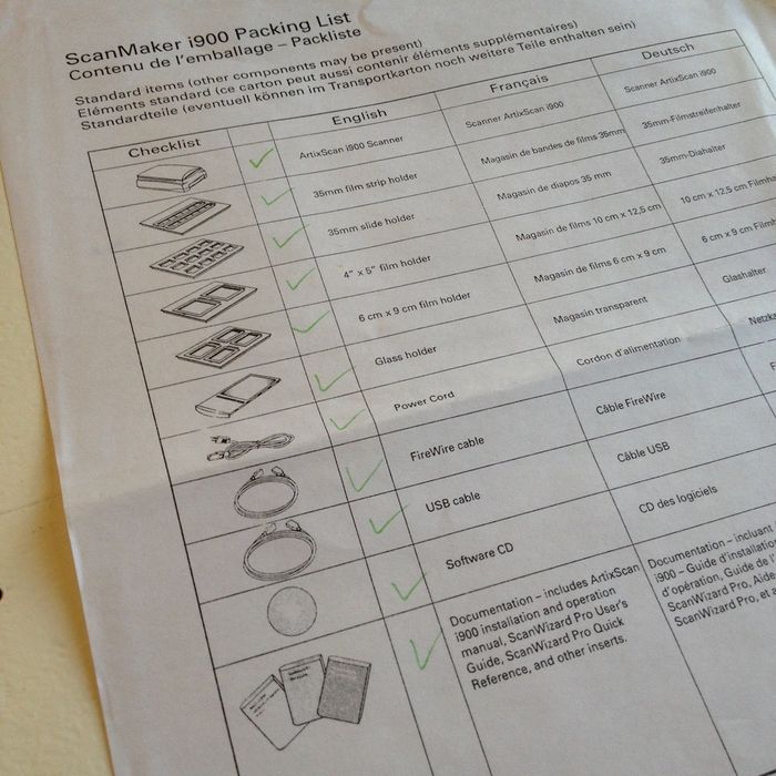 Scanner Microtek para negativos e diapositivos