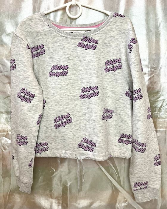 Теплий світшот H&M для дівчинки 8-10 років (134-140)