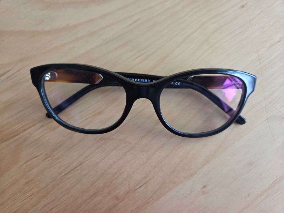 Okulary zerówki do pracy przy komputerze Burberry nowe