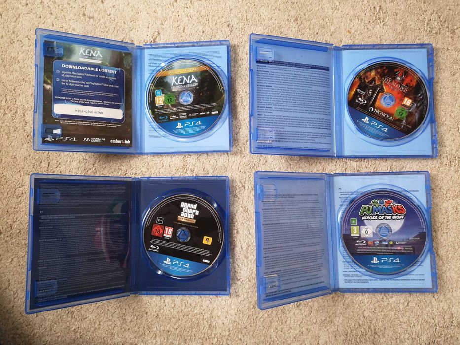 9 jogos para PS4 (preços na descrição)