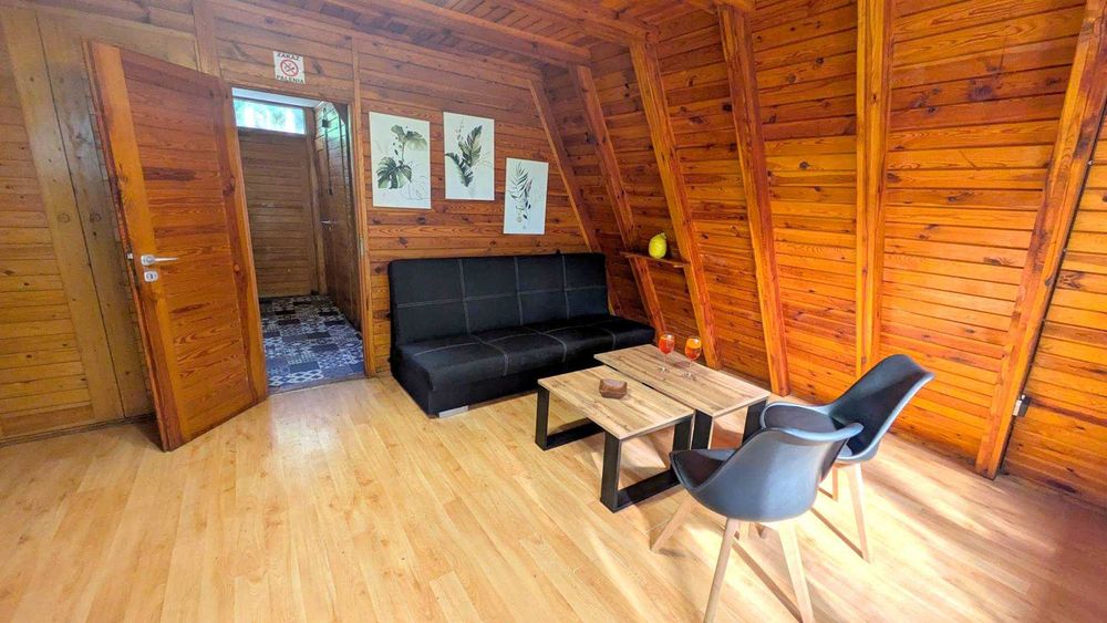 Domki 8-osobowe Skorzęcin | 350 m od plaży | Zadaszony taras i grill | Domek nad jeziorem, noclegi w Skorzęcinie