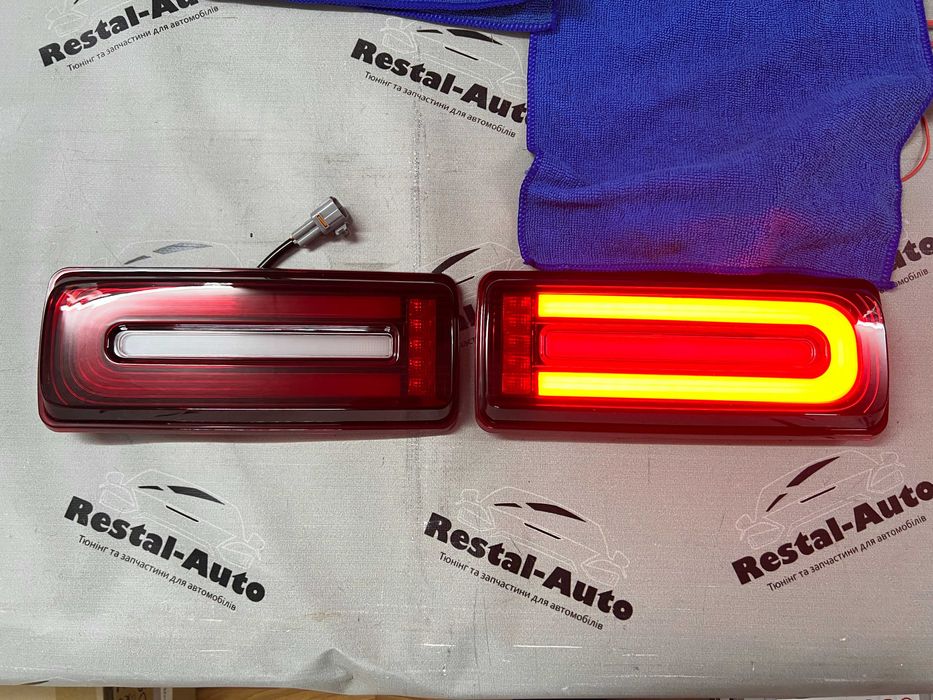 фонари стопы стопи на гелик w463 g500 рестайлинг Лед оптика mercedes