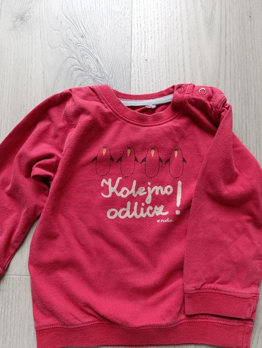 Bluzki niemowlęce, ciepłe, 5 szt., rozm. 86