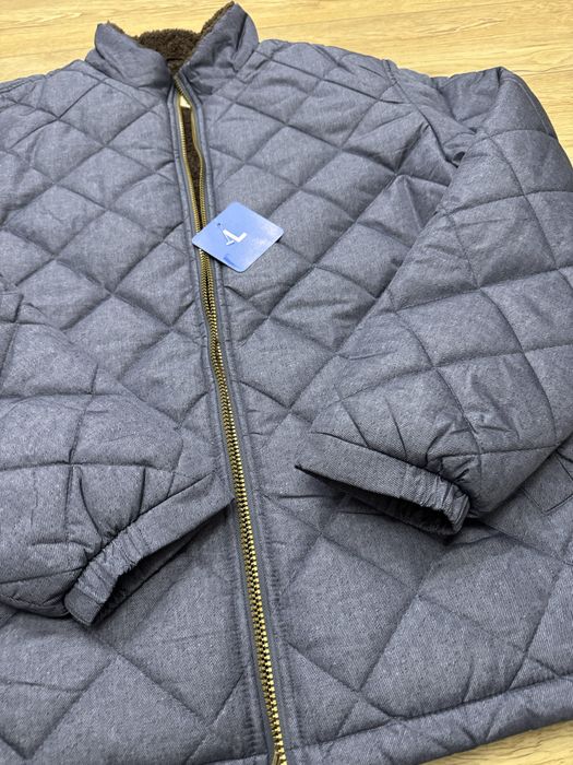 Nowa niebieska pikowana oryginalna ciepła męska kurtka L Weatherproof