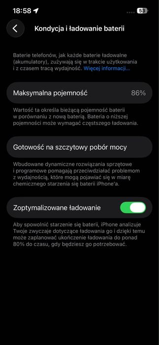 IPhone 13 | 86% kondycja baterii