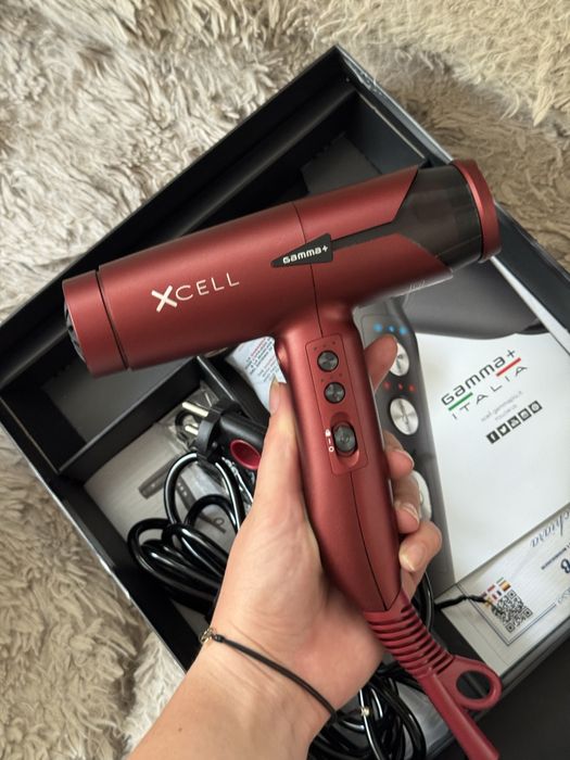 Nowa suszarka fryzjerska Gamma Plus x-cell czerwona limitowana