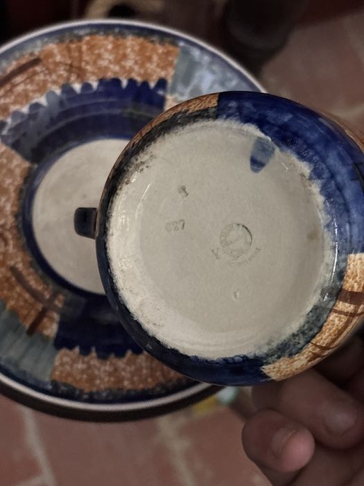 Chavena c/Pires - Faiança - Antiguidades LVS