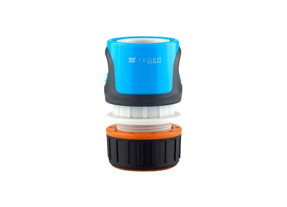 Szybkozłączka 1/2" do węża ogrodowe - z waterstop / TEGER Solidna