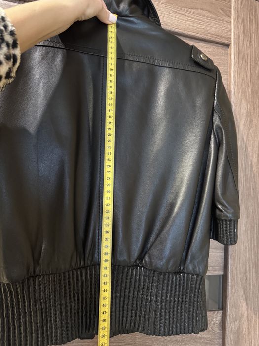 Укорочена шкіряна куртка (exclusive)