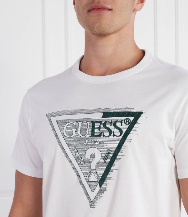 T-shirt męski marki Guess, biały L