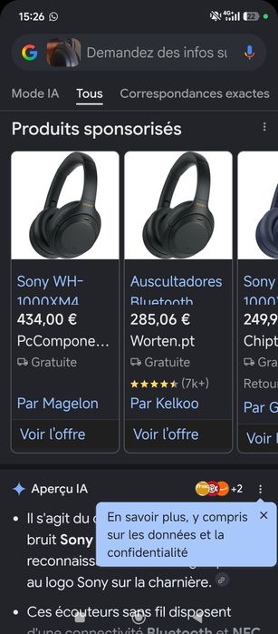 Fones de ouvido Bluetooth
