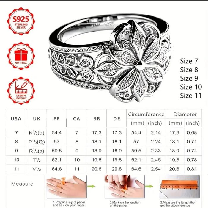 Duży pierścionek srebro 925