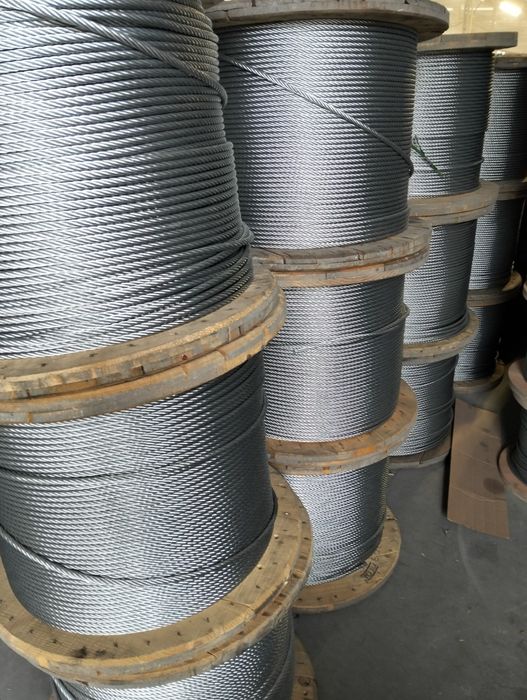 lina stalowa 10mm 6x19 FC ocynkowana wycią obornika