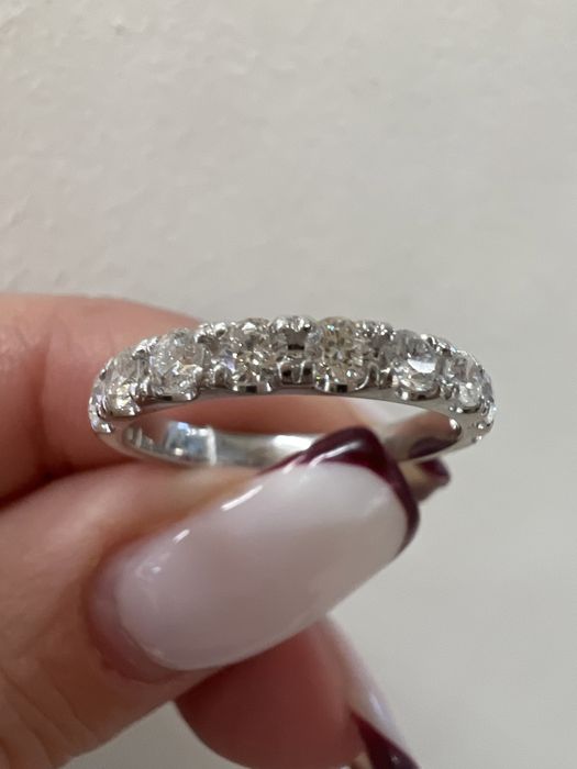 Золотое кольцо с бриллиантами р.16/0,54 ct белое золото 585 проба