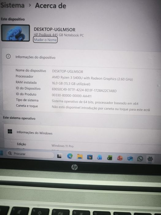 HP PC: HP ProBook 445 G8