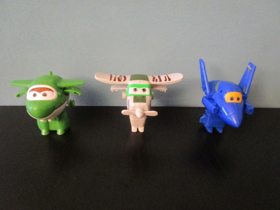 Super Wings Grandes (10cm) da 1ª, 2ª, 3ª e 4ª Temporadas