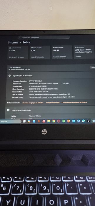 Portátil Gaming HP PAVILION