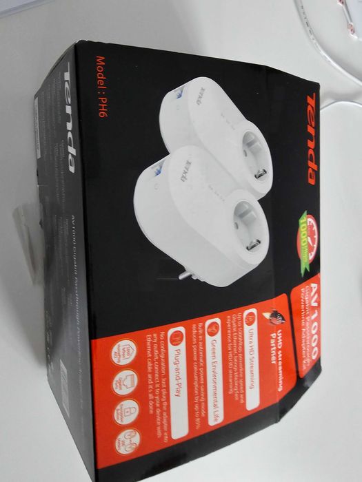 TENDA AV1000 PH 6 powerline adapter kit 2 szt.