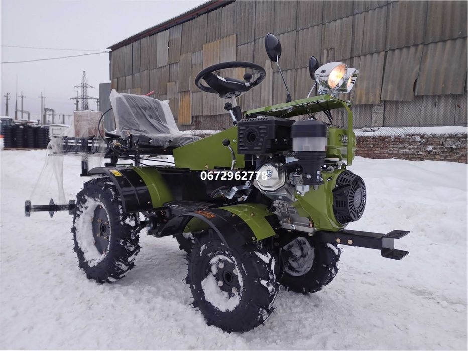 Мінітрактор бензиновий Dozer G-15, 15 к.с. + фреза Дозер доставка 4х4