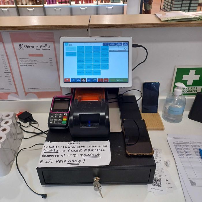 Cabeleireiro estetica - Equipamento  Pos - Registadora