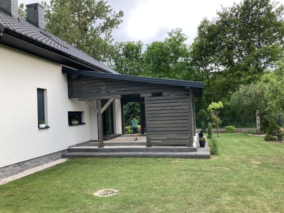 Zadaszenie tarasu poliwęglan 6 x 5 m