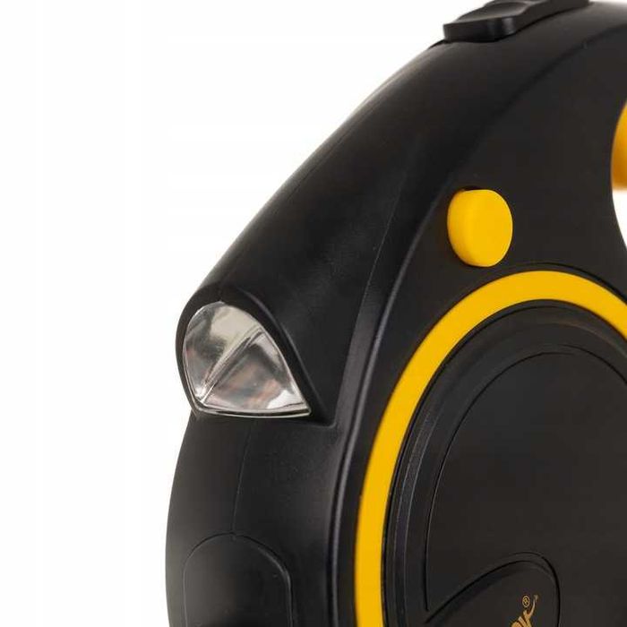 Smycz dla Psa Kota Automatyczna z Latarką Zwijana Pojemnik z Blokadą