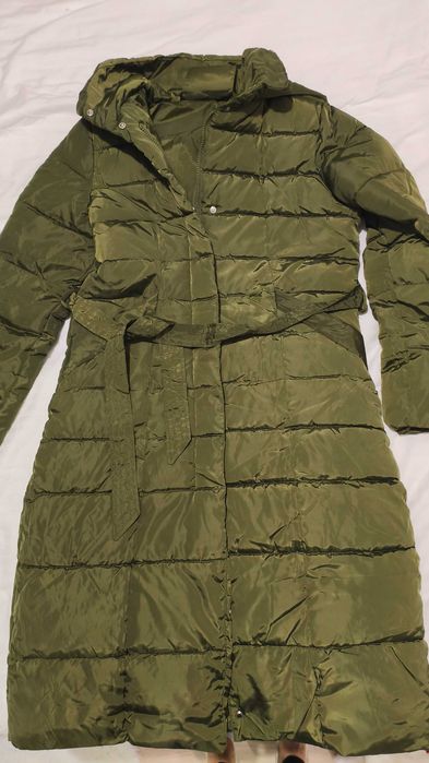 Płaszcz damski zielona