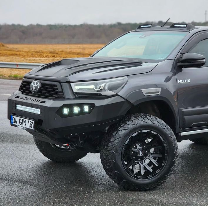 Zderzak przedni stalowy z płytą 4x4 Offroad Toyota Hilux 2015-