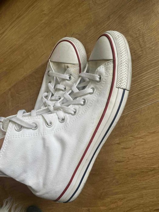 Converse 44 białe trampki wysokie