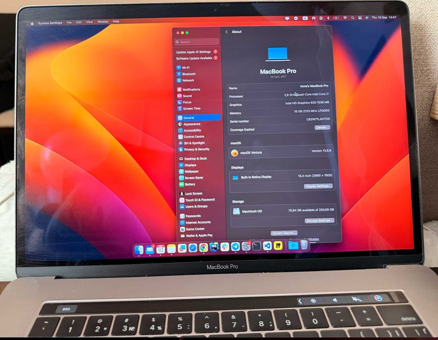 Apple MacBook Pro 15'' 2017р.