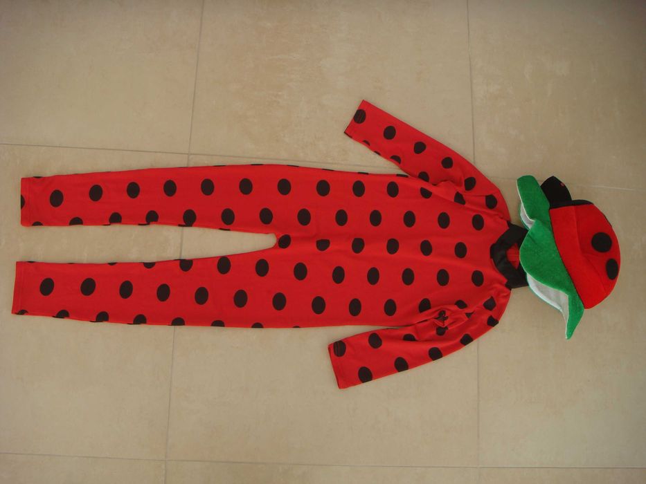 strój przebranie biedronka roz. 122