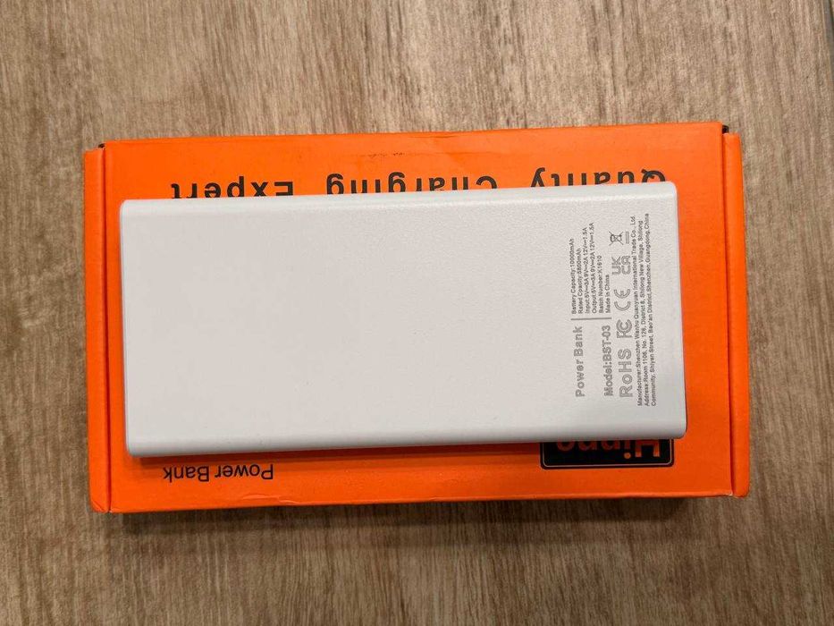 Powerbank Hinne 10000mAh новий білий з LED-дисплеєм