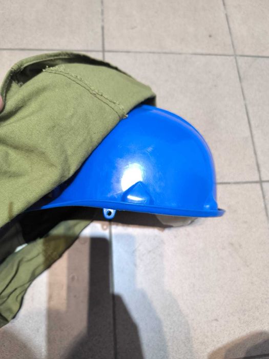 Maska ochronna do piaskowania piaskarki z kaskiem chełm kask