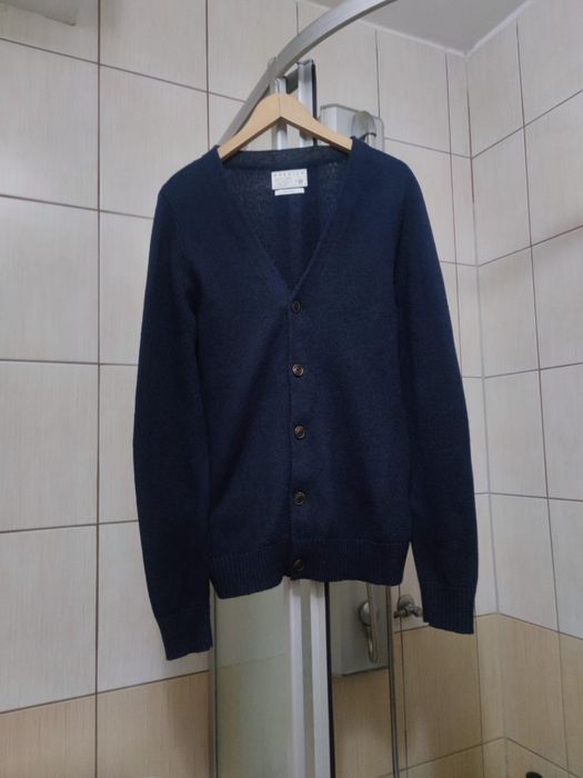 Męski kardigan M marki Premium by Jack & Jones w kolorze ciemnego gran